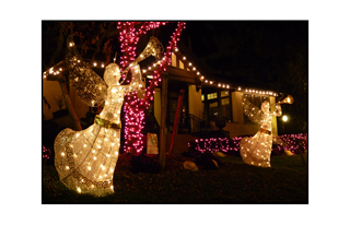 Christmas Lighted Angels