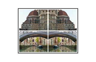 Florence and Venice Italy Collage