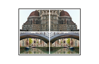 Florence, Venice Italy Collage