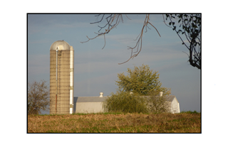 Amish farm silo