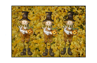 Three brothers scarecrows