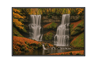 autumn waterwall