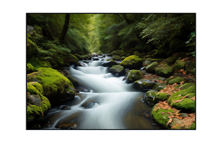 silky water stream