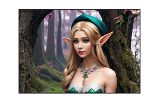 beautiful forest elf