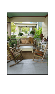 Cape May rocking chairs on porch