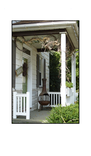 Old Fashion Fireplace on Porch